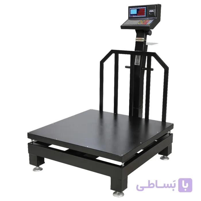 باسکول صنعتی محک 1 تن مدل 13000 پلاس چاپگردار با سینی گالوانیزه 100×100