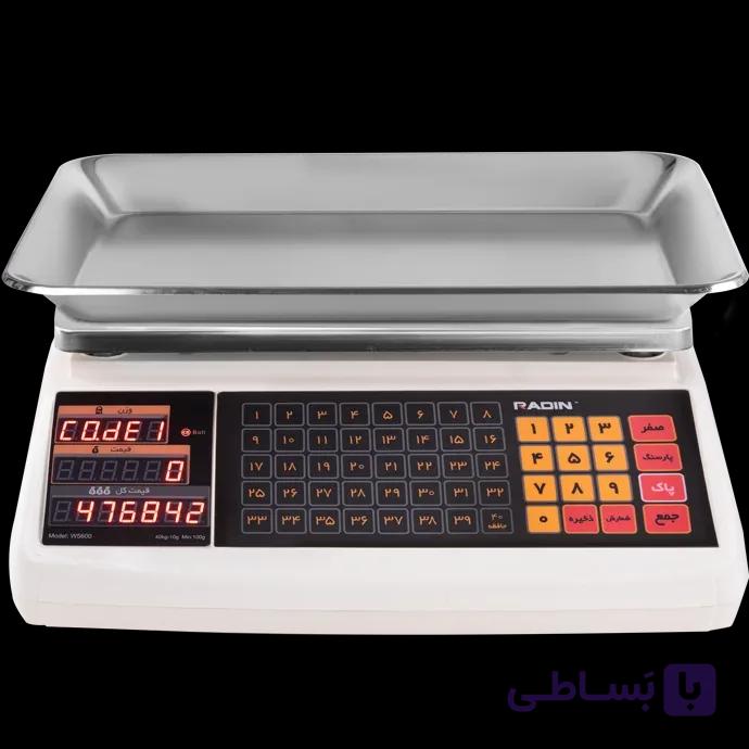 ترازو قطعه شمار رادین 40 کیلو مدل W5600 — تصویر 1