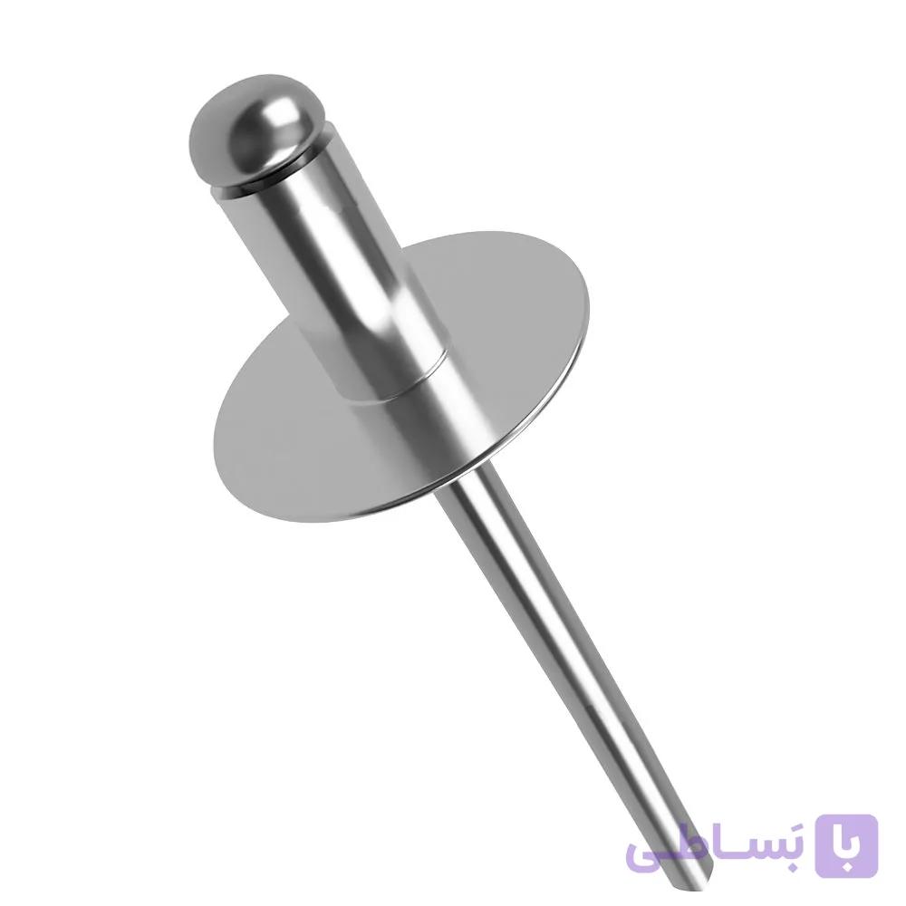 میخ پرچ سر پهن نمره 4 سایز 18 میلیمتر بسته 40 عدد — تصویر 1