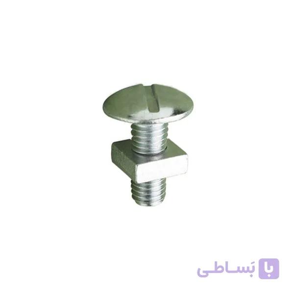پیچ و مهره آلومینیوم نمره 1/4 سایز 100 میلیمتر بسته 5 عدد — تصویر 1