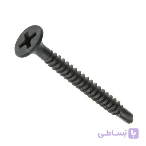 پیچ کناف نوک مته ضخامت 3.5 سایز 25 میلیمتر بسته 100 عددی — تصویر 1