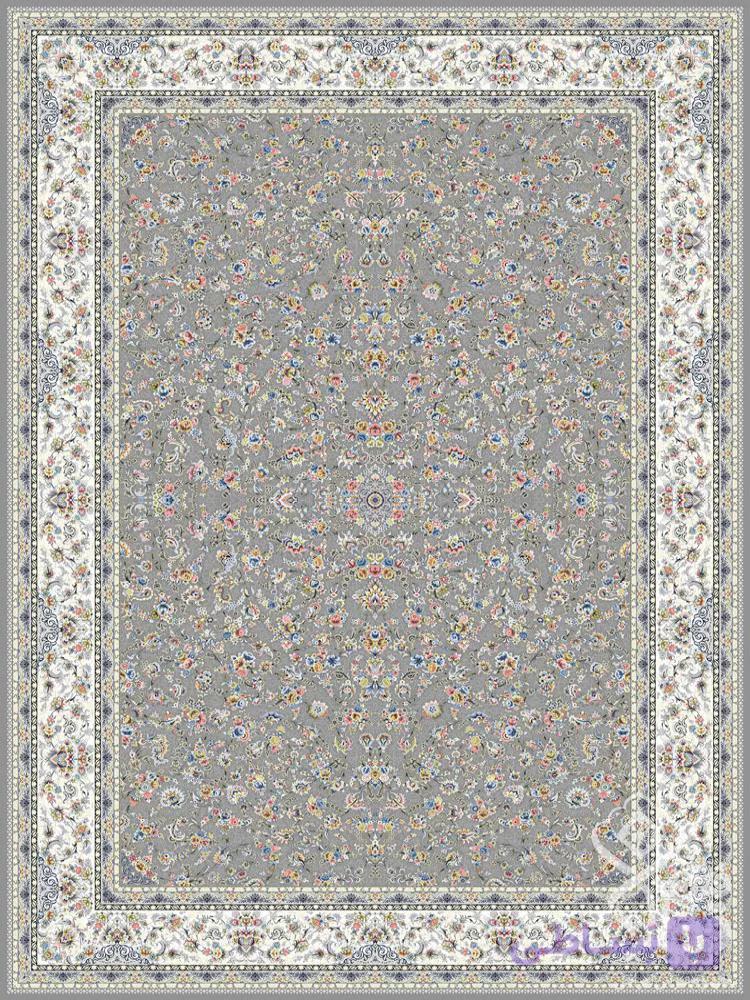فرش قیطران 1500 شانه طرح چکاوک کرم