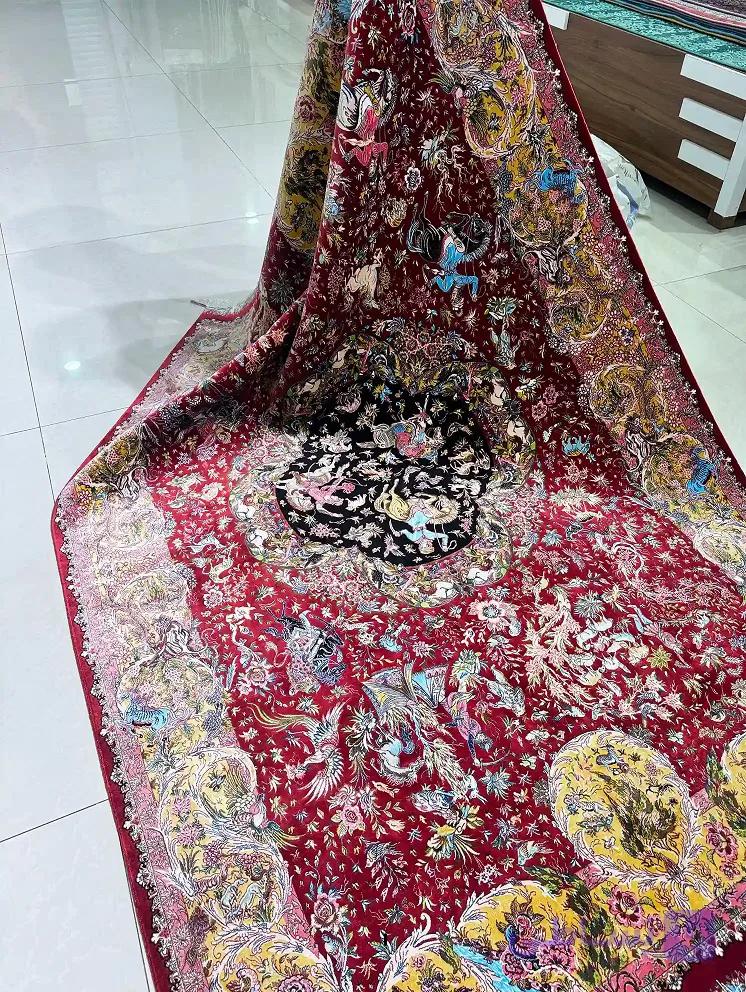 فرش رویال گلد کلکسیون 1500 شانه طرح شکارگاه مدرن