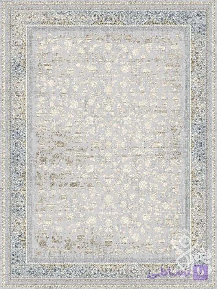 فرش قیطران 1500 شانه طرح الیزه کرم