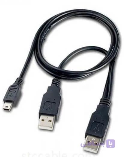 کابل USB2.0 HDD 2A+T | کابل ۵ پین به یو اس بی با برق کمکی