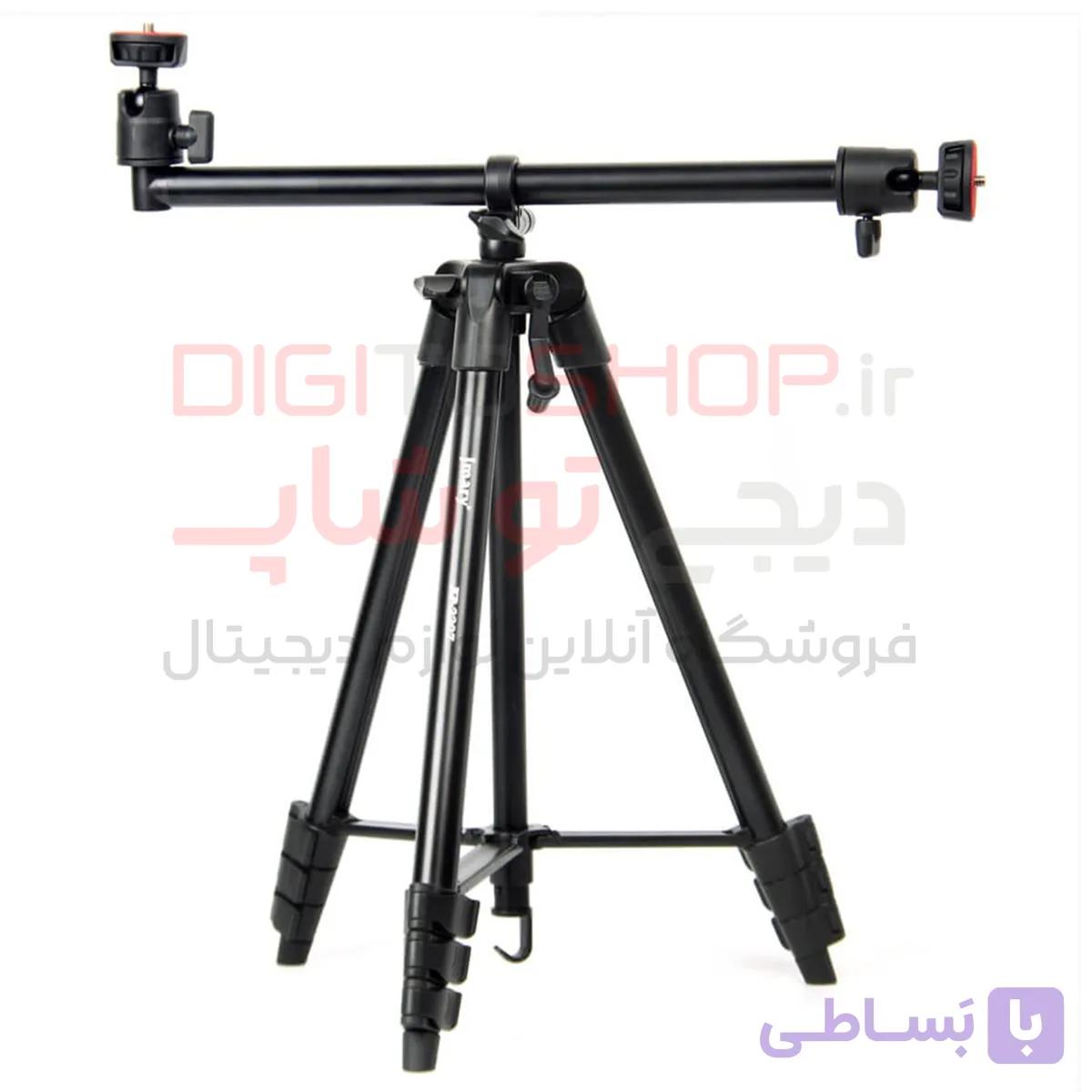 سه پایه مسافرتی جیماری مدل KP-2207 همراه هولدر موبایل — تصویر 1