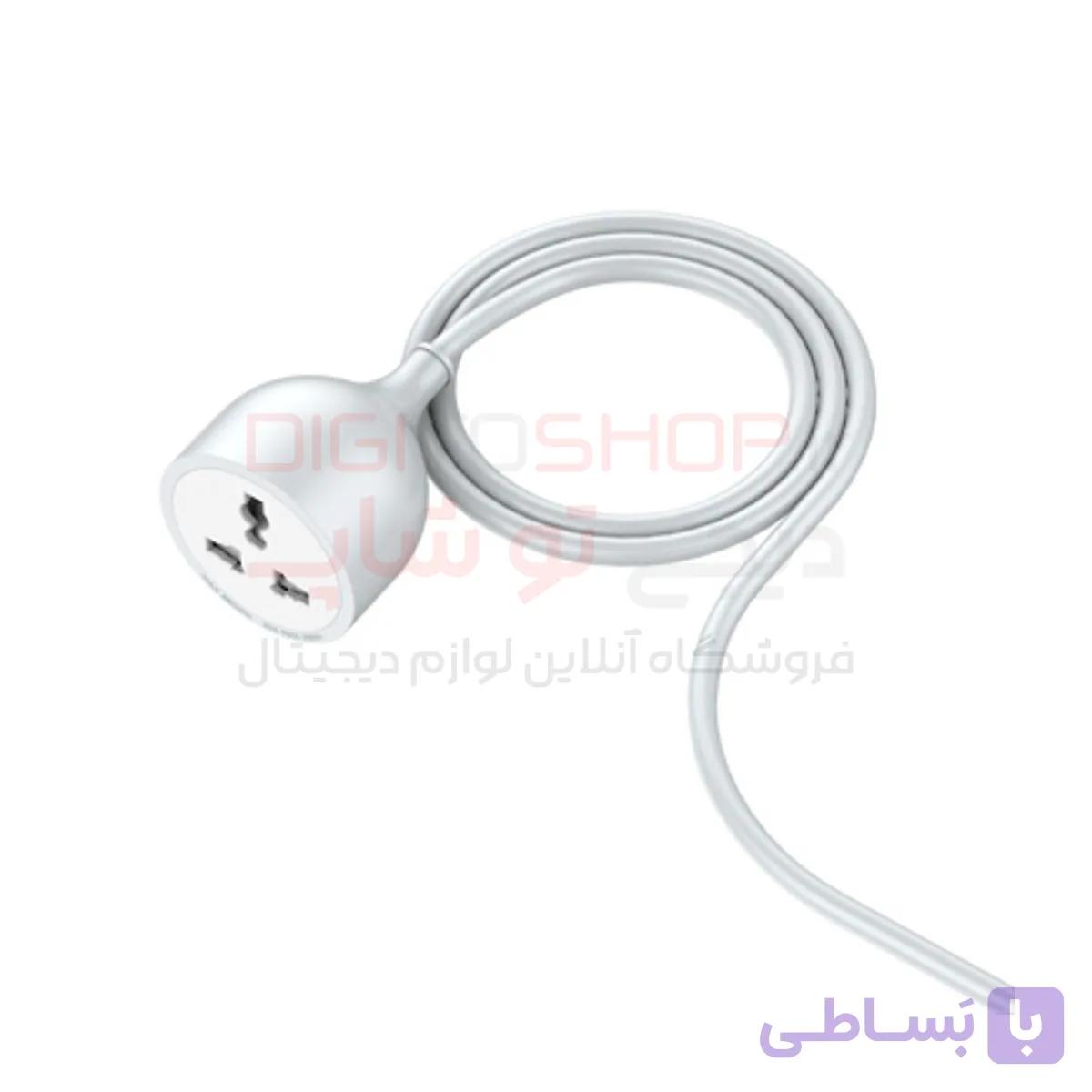 کابل سیار الدینیو مدل LDNIO SC1017 طول ۵ متر با پریز یونیورسال — تصویر 1