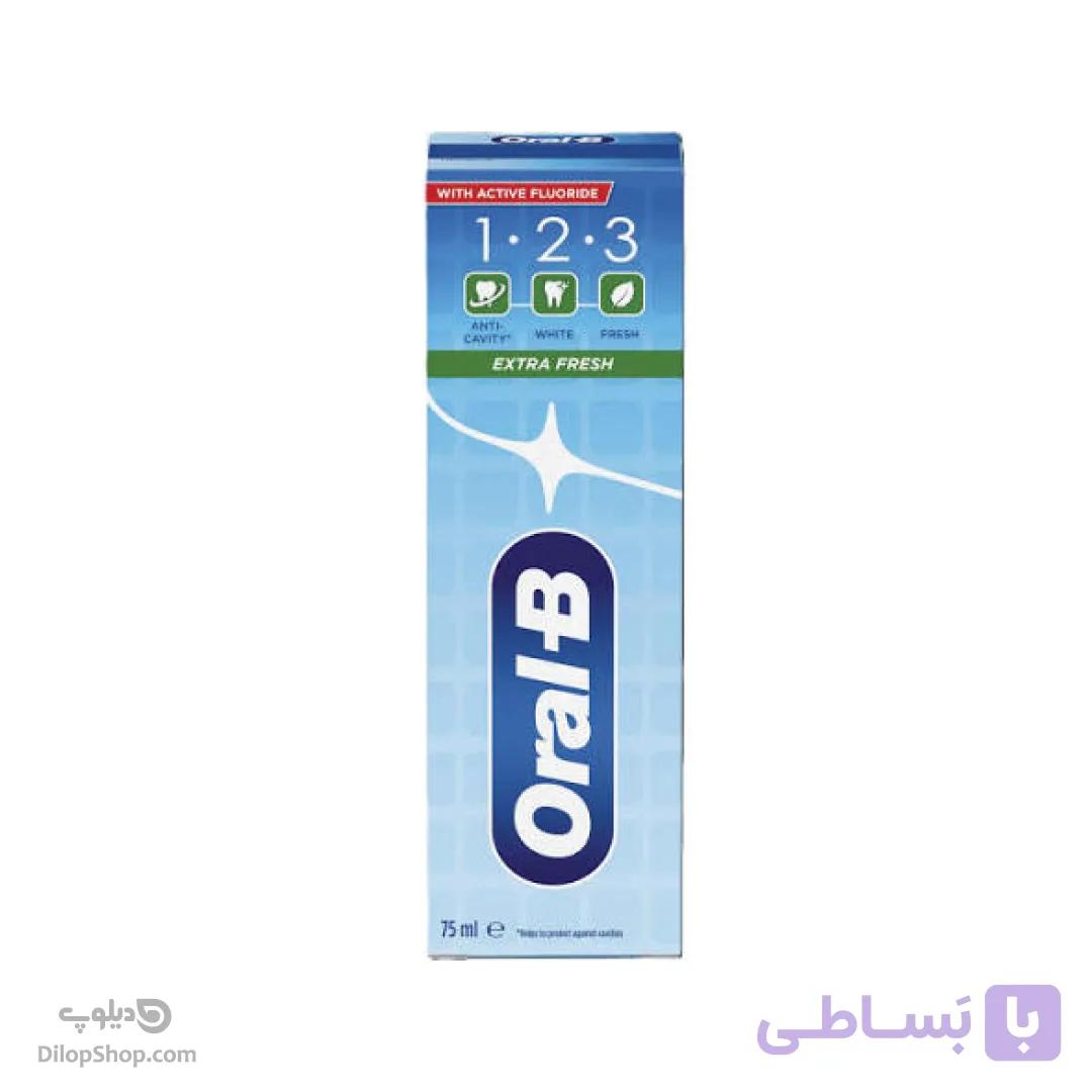 خمیردندان اورال بی مدل 1.2.3 Salt Power White
