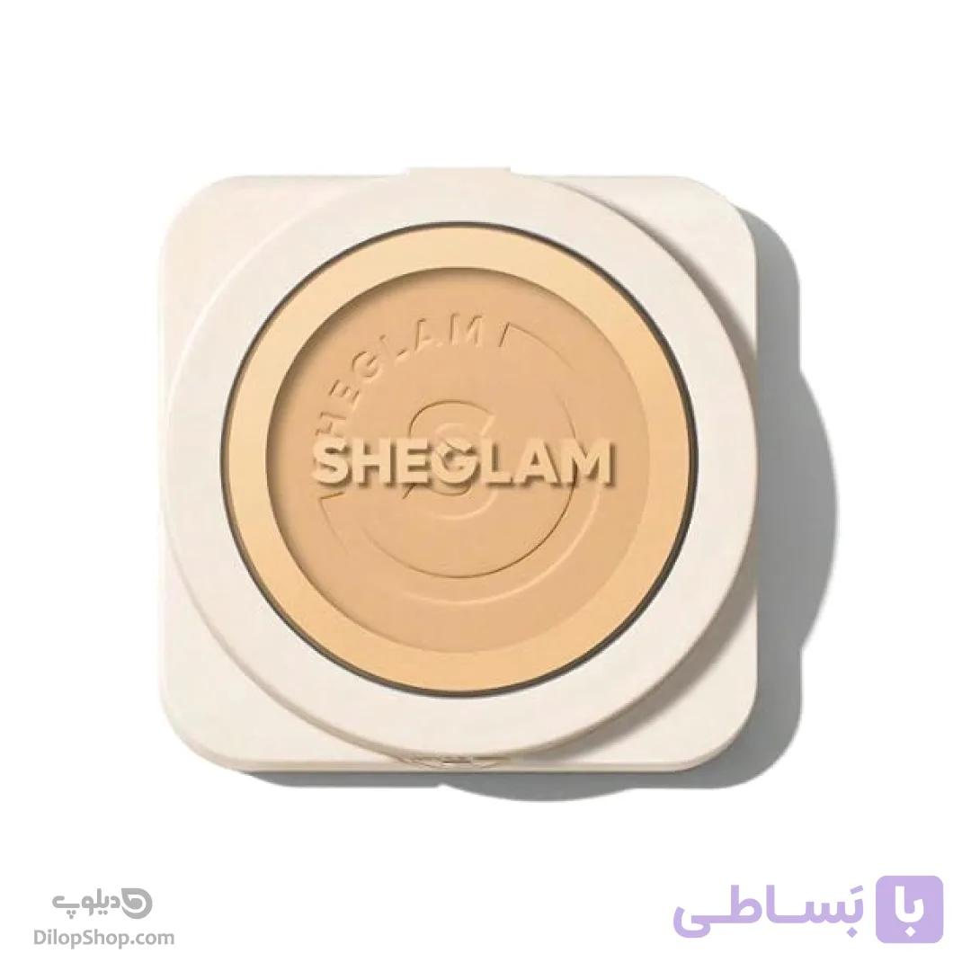 پنکک کرم پودری شیگلم مدل Skin-Focus رنگ Nude
