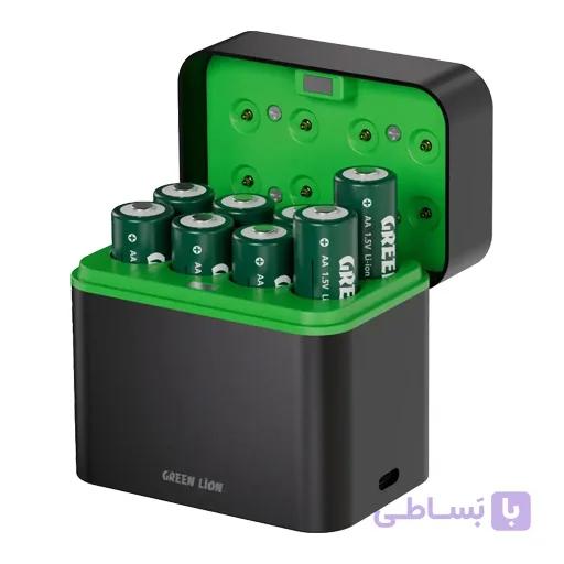 باتری قلمی و کیس باتری قابل شارژ GRB-1 گرین لاین — تصویر 1