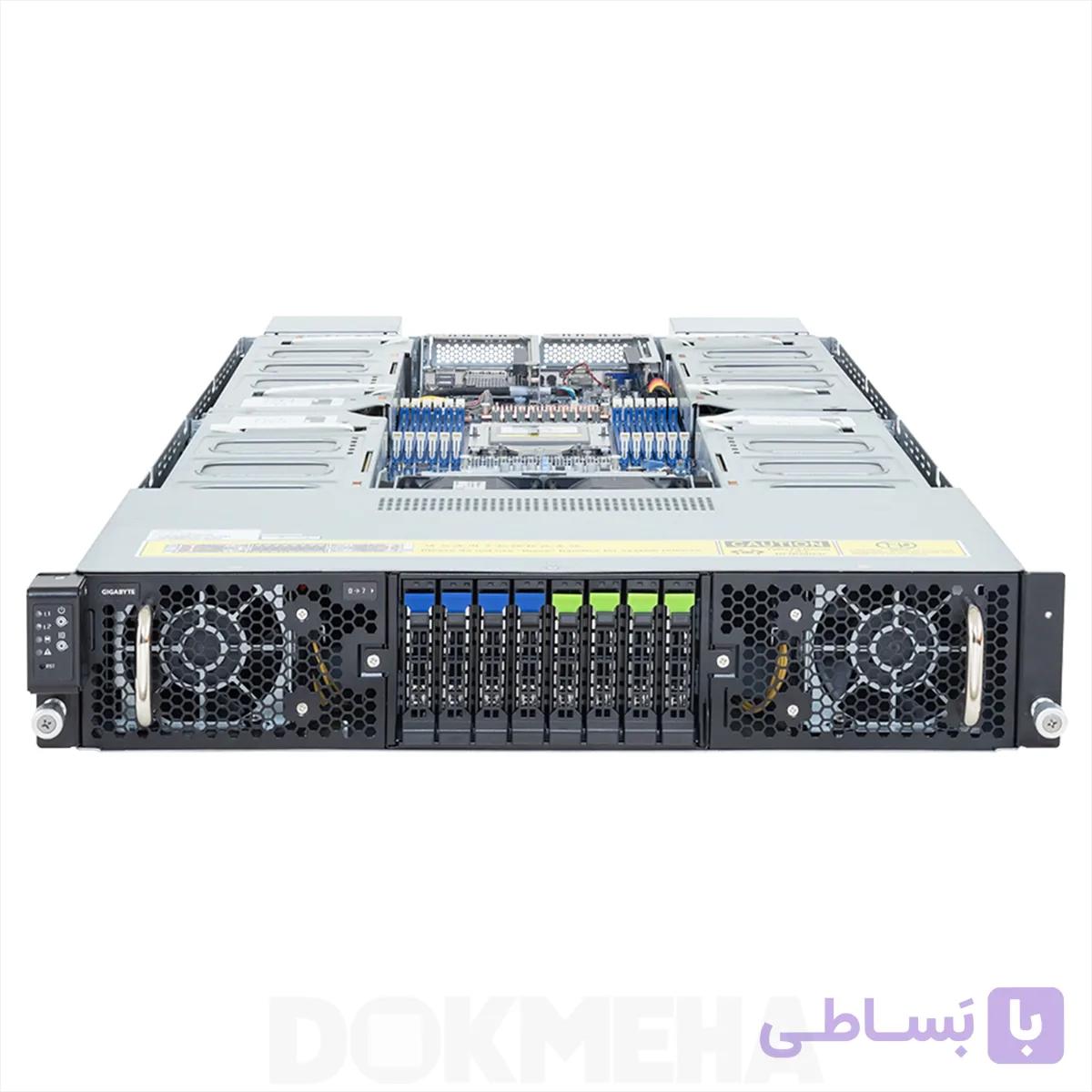 سرور گرافیکی هوش مصنوعی گیگابایت Gigabyte G294-Z22-AAP2 2U UP 8xPCIe Gen5 GPUs — تصویر 1