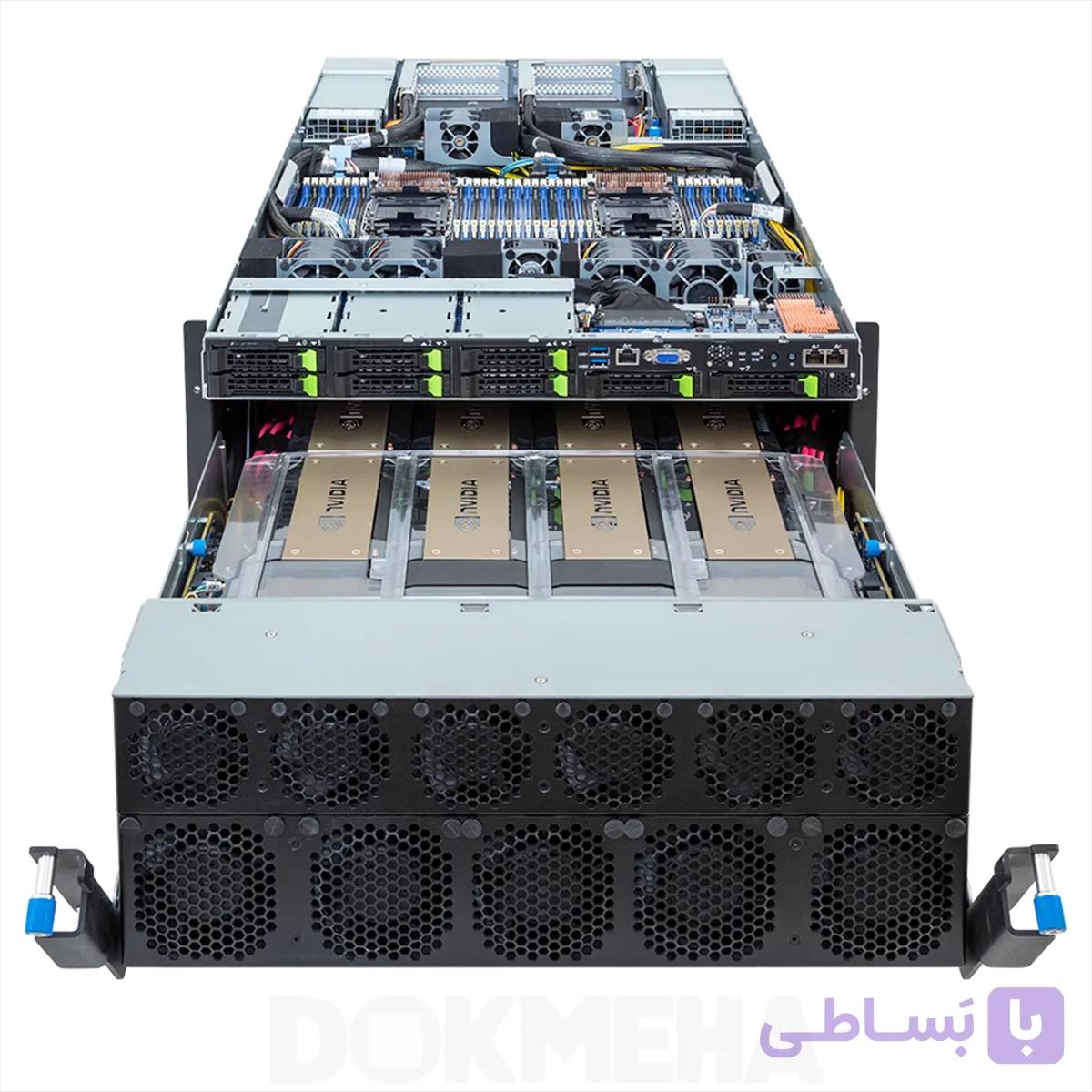 سرور گرافیکی هوش مصنوعی گیگابایت Gigabyte G593-SD1-AAX3 5U H200 8-GPU — تصویر 1