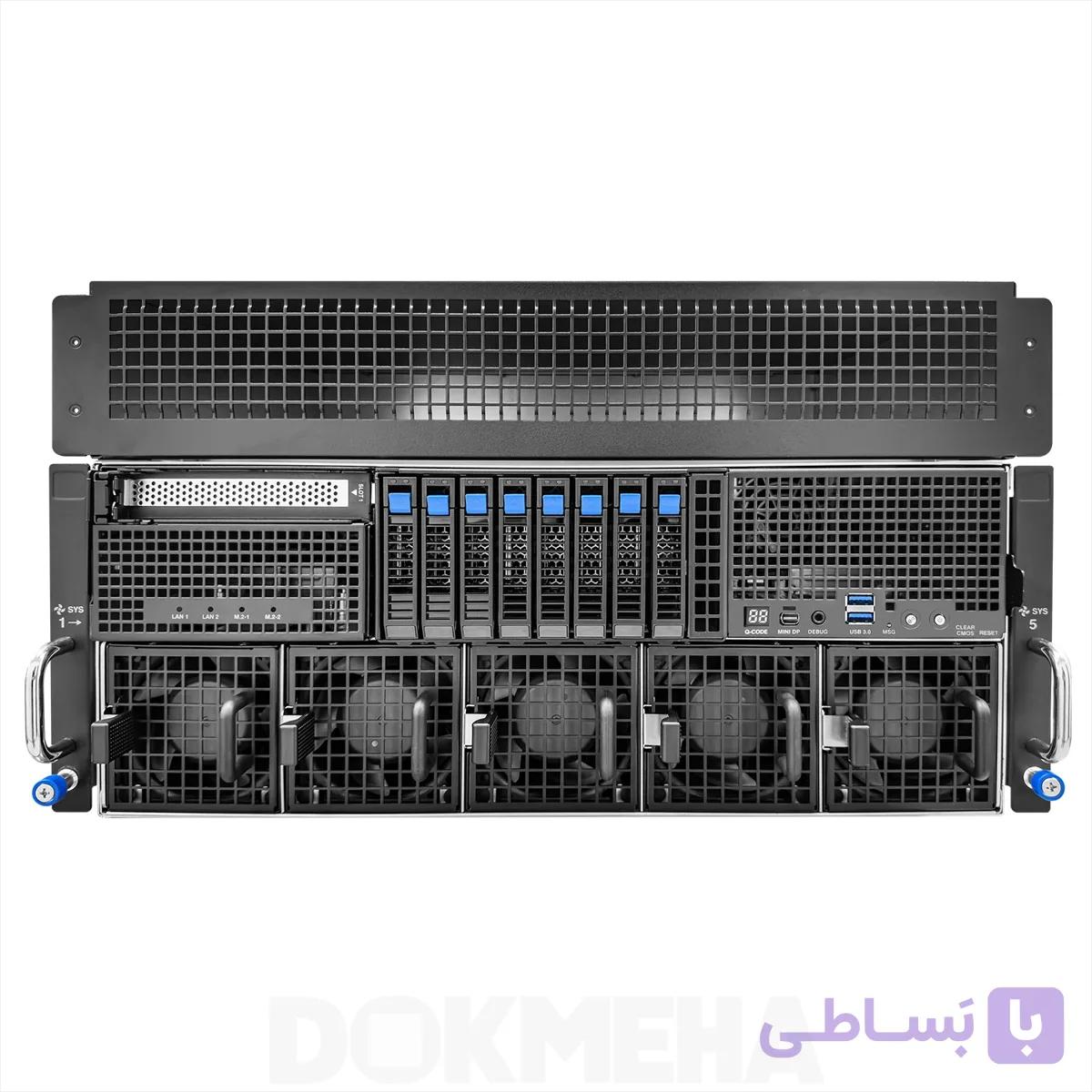 سرور گرافیکی هوش مصنوعی ایسوس Asus ESC8000A-E13-DR 8-GPUs 6U — تصویر 1