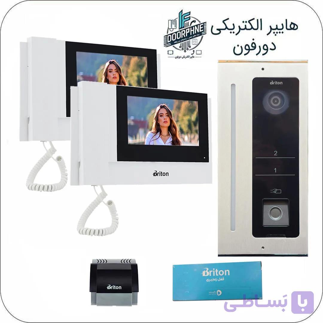 آیفون تصویری دو واحدی برایتون مدل 7040 WIFI با پنل 5001-F اثر انگشتی