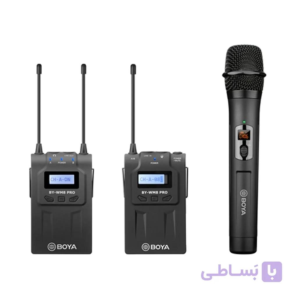 میکروفن بی‌سیم دستی و یقه‌ای بویا BOYA BY-WM8 Pro-K4 (با گارانتی دوساله ایران بویا) — تصویر 1