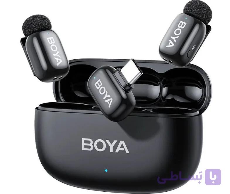 میکروفون بی سیم دو کاربر بویا مدل Boya mini 2-02 Type-C (گارانتی دوسال ایران بویا) — تصویر 1