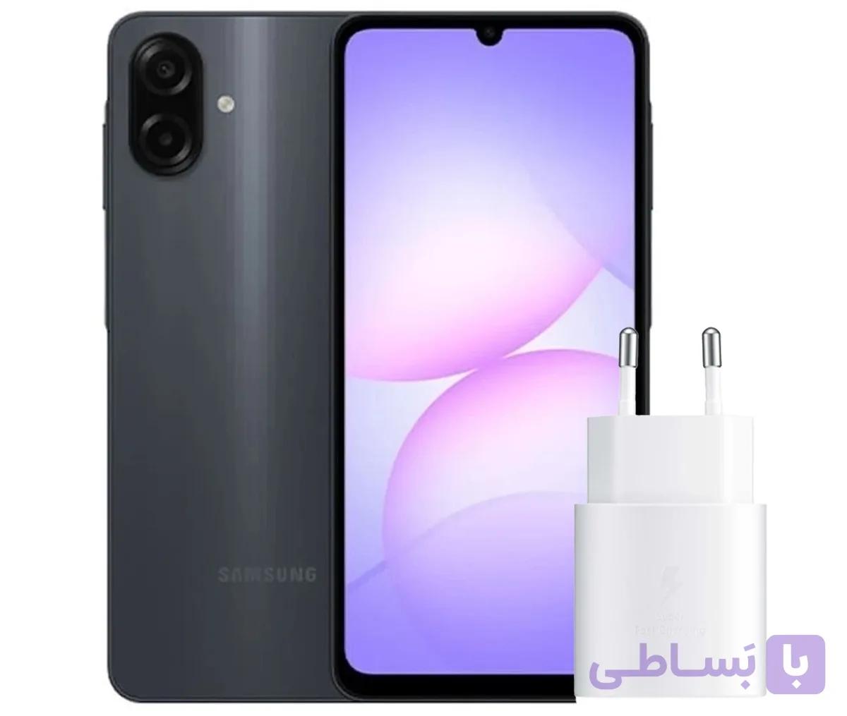 گوشی موبایل سامسونگ مدل Galaxy A07 حافظه 128 گیگابایت و رم 6 گیگابایت دو سیم کارت + شارژر — تصویر 1