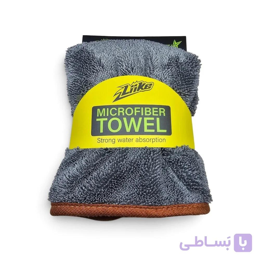 حوله خشک‌کن مایکروفایبر مگنتی لبه‌دار لایک Like | 60×30 سانتی‌متر | حوله جذب آب خودرو — تصویر 1
