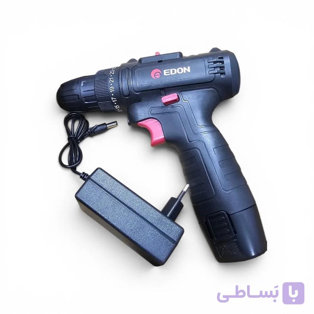 دریل شارژی 12 ولت ادون مدل ED-12 | پیچ‌گوشتی شارژی تک باتری با گیربکس دو سرعته — تصویر 1