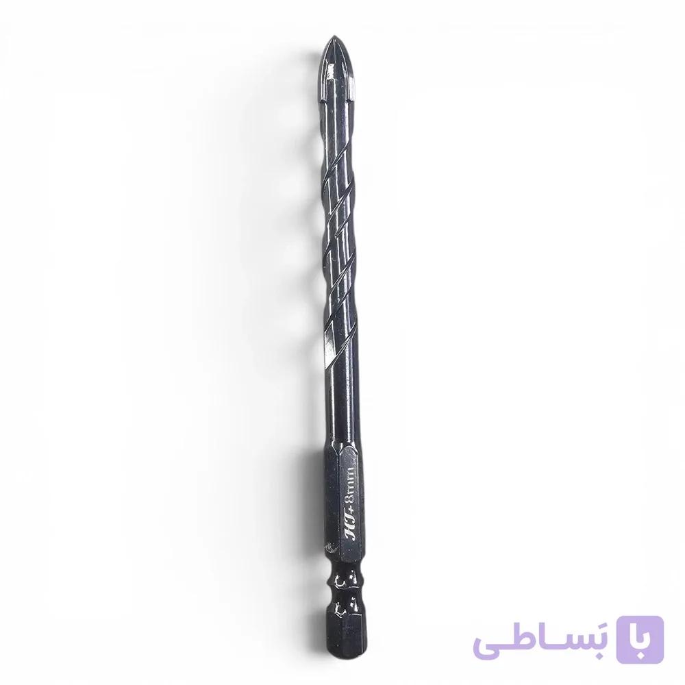 مته نیزه‌ای همه‌کاره شش‌گوش | مته مخصوص شیشه، سرامیک، کاشی، چوب و PVC — تصویر 1