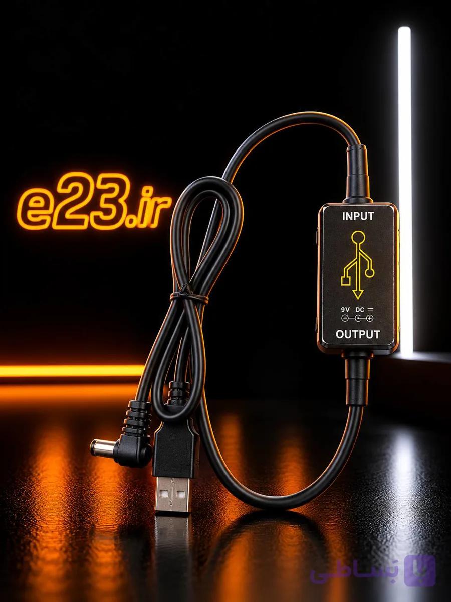 مبدل USB افزایش ولتاژ برد دار 5 به 12 ولت
