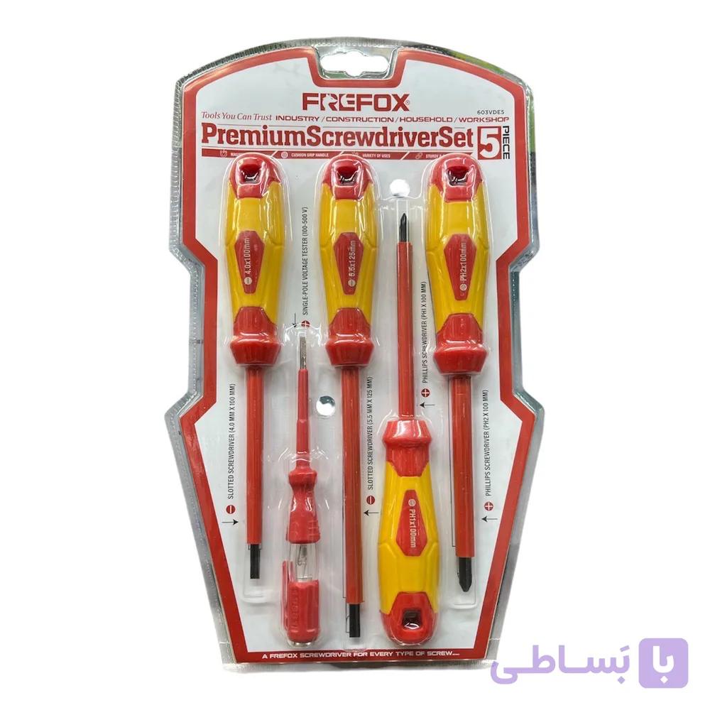 پیچ گوشتی فری فاکس مدل VDES 603  بسته 5 عددی — تصویر 1