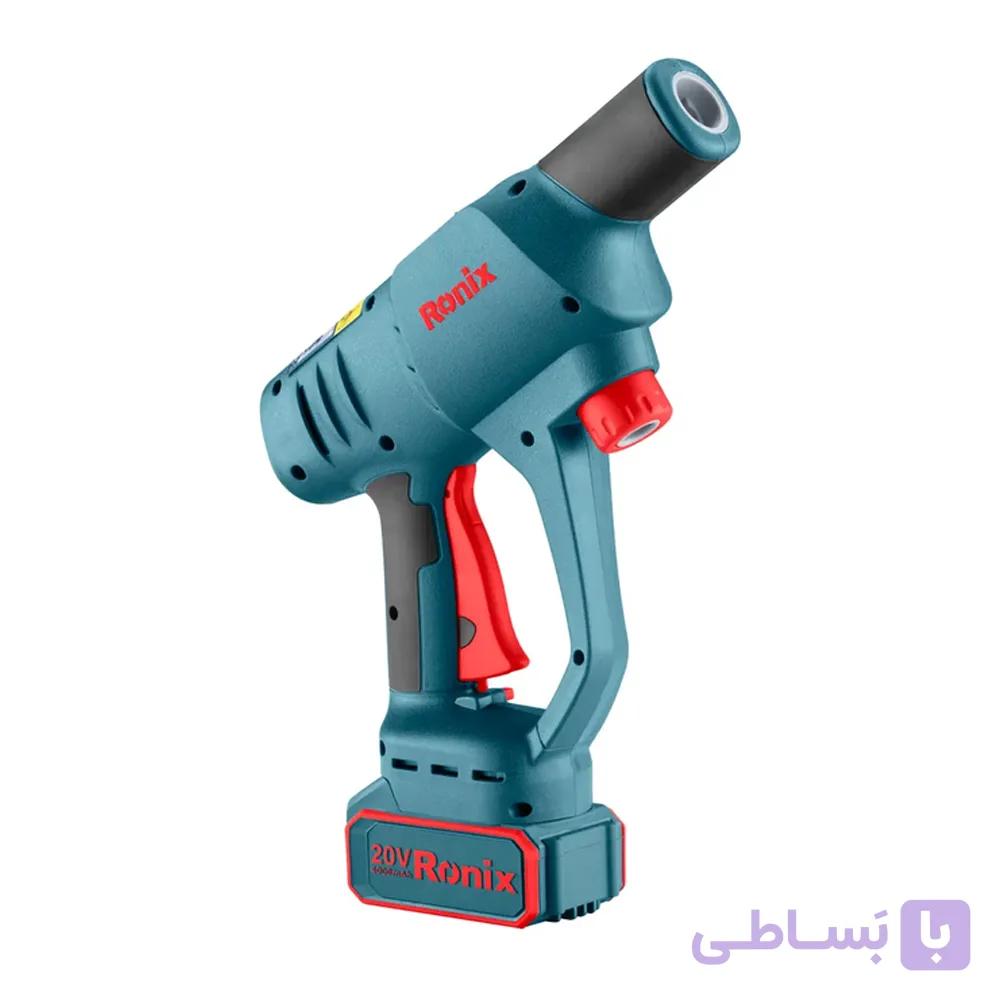 کارواش شارژی 40 بار 80 وات با موتور براشلس رونیکس مدل 8663 با حداکثر دبی آب 4 لیتر بر دقیقه — تصویر 1