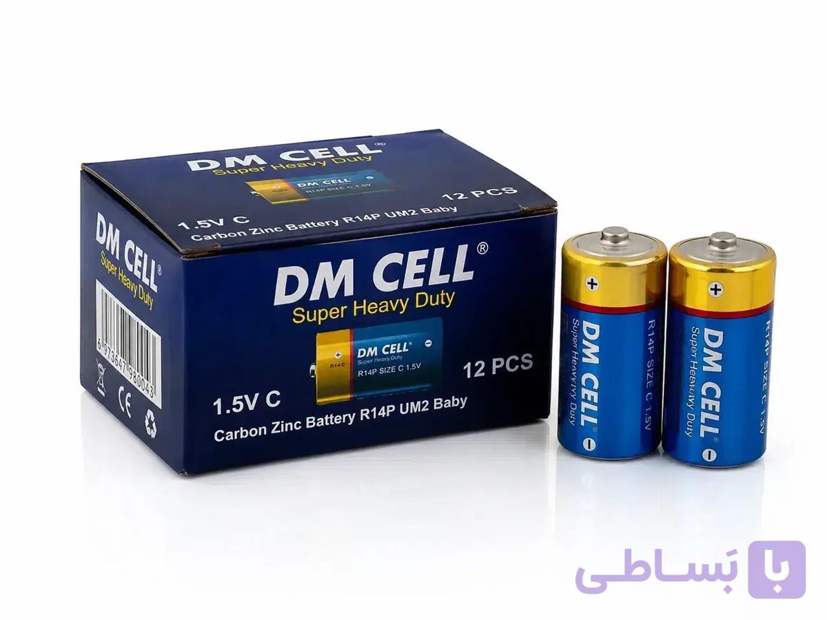 باتری سایز C دی ام سل DM CELL مدل Super Heavy Duty | باتری 1.5 ولت بسته دو عددی — تصویر 1