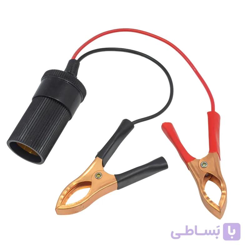 کابل رابط سرباتری سوسماری به فیش فندکی مادگی