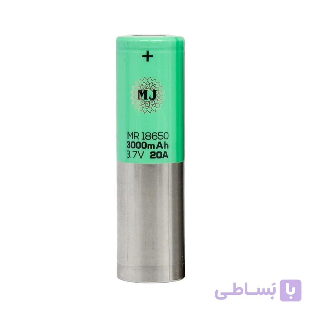 باتری لیتیوم یون 3.7v سایز 18650 3000mAh مارک HEMERA جریان 20A — تصویر 1