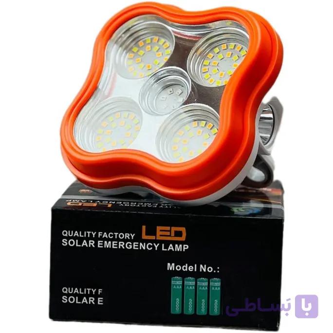 چراغ کمپی اضطراری LED شارژی خورشیدی 150W مدل 9022 — تصویر 1