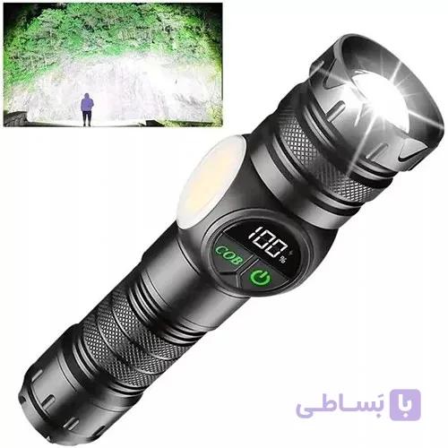 چراغ قوه شارژی زوم دار بدنه فلزی بغل COB رویلانگ RUiLANG مدل S2305 — تصویر 1