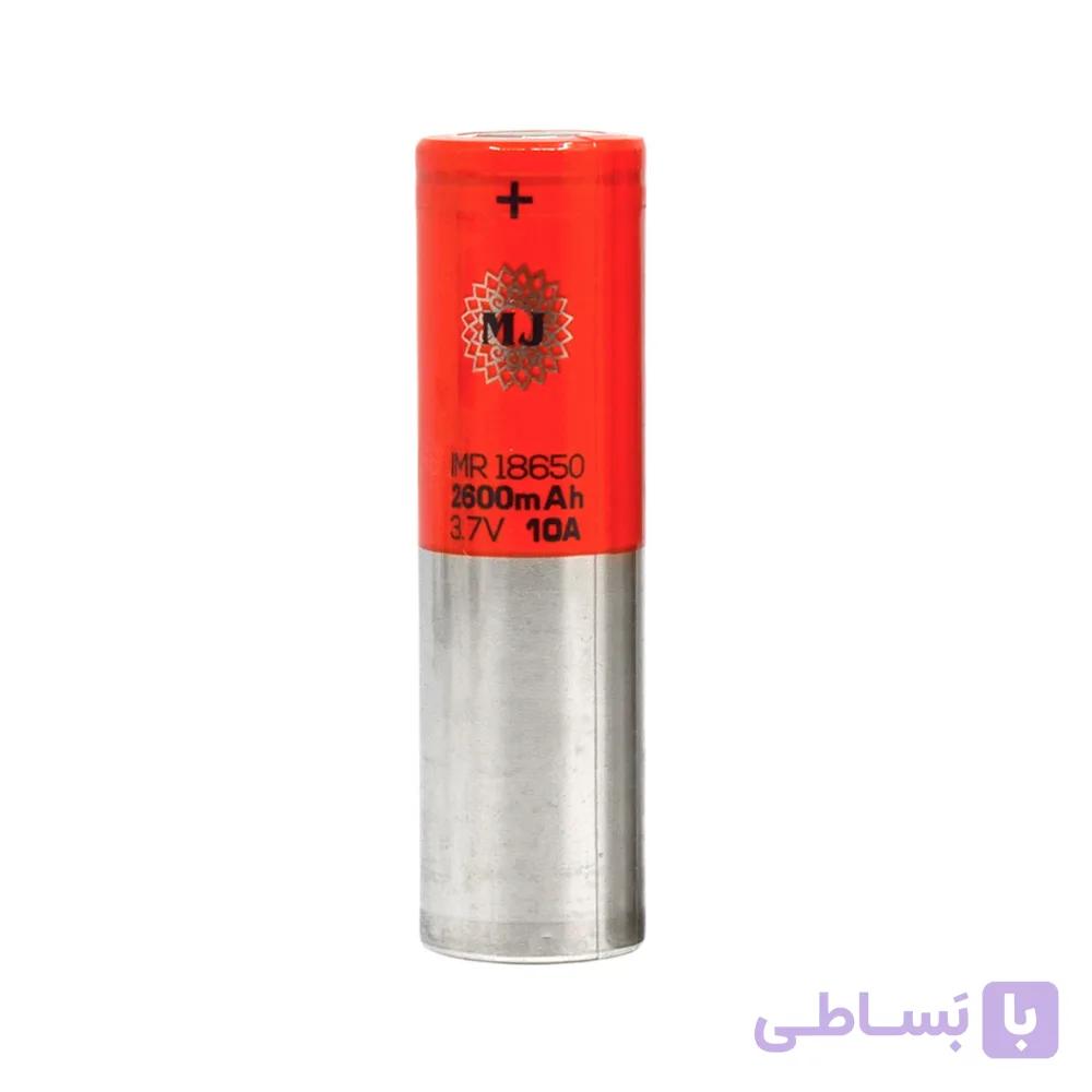 باتری لیتیوم یون 3.7v سایز 18650 2600mAh مارک HEMERA جریان 10A — تصویر 1