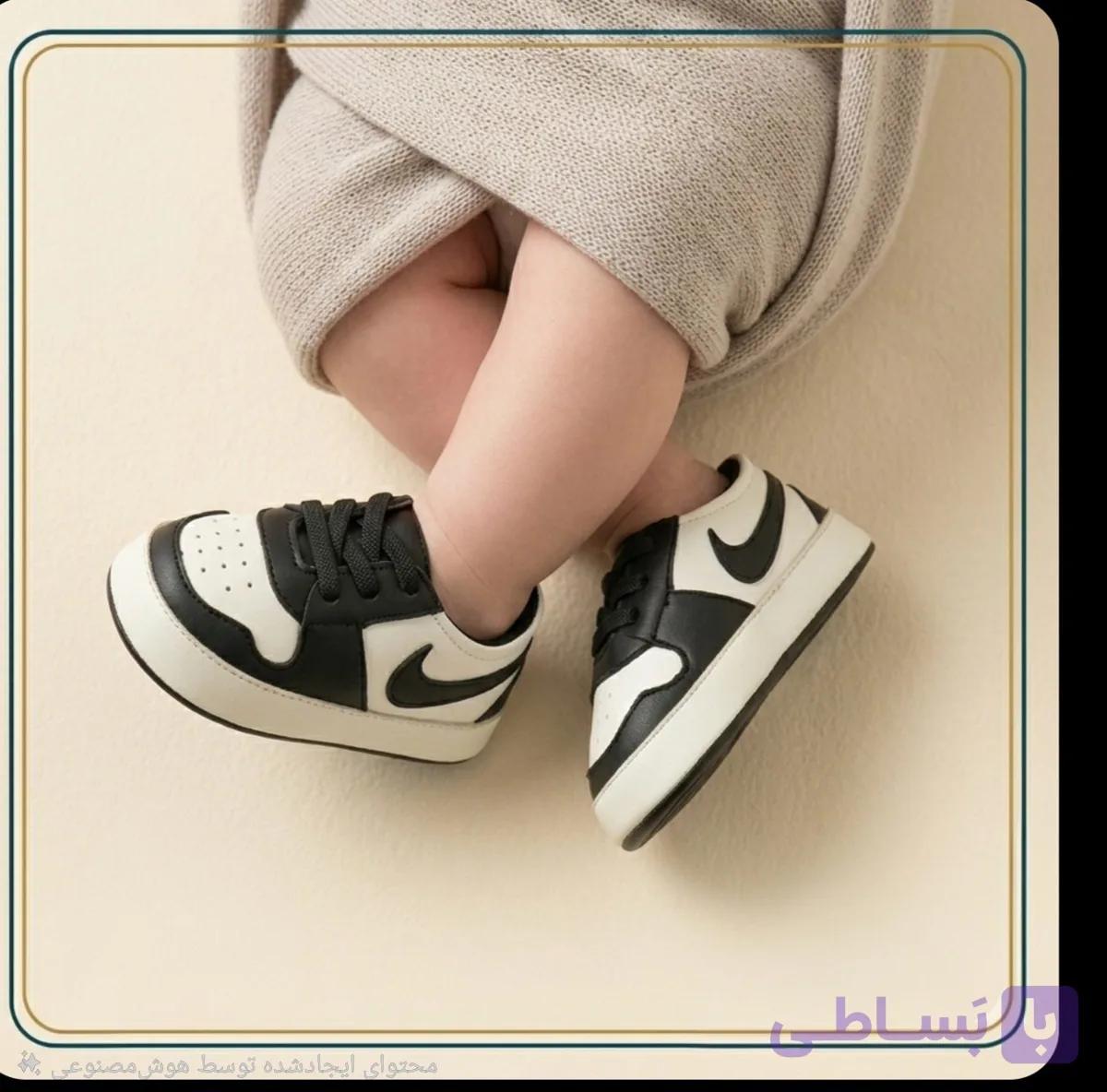 پاپوش نوزادی نایک جردن‌ مشکی — تصویر 1