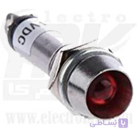 چراغ سیگنال فلزی 24 ولت قطر 8 قرمز XD8-24V
