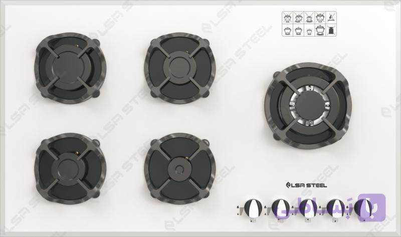 اجاق گاز رومیزی السا استیل مدل g554w