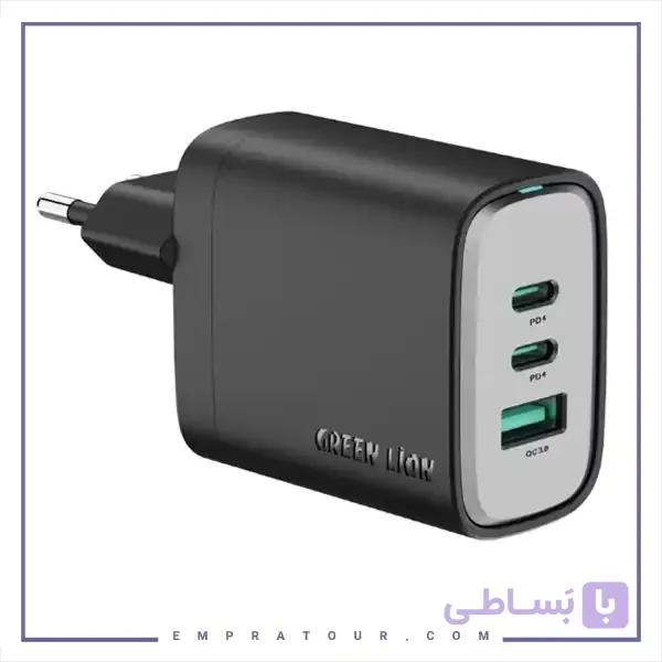 شارژر دیواری 65 وات گرین لاین Green Lion GNS65W2CAEUBK — تصویر 1