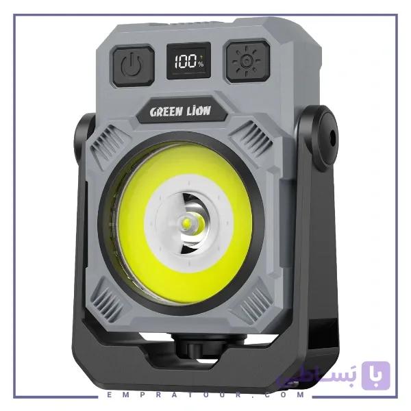 چراغ LED قابل شارژ دو رنگ گرین لاین Green Lion GNWL50MWLTBK — تصویر 1