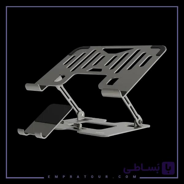 پایه نگهدارنده ۲ در ۱ لپ‌تاپ و موبایل پرودو Porodo PDHSM09SL — تصویر 1