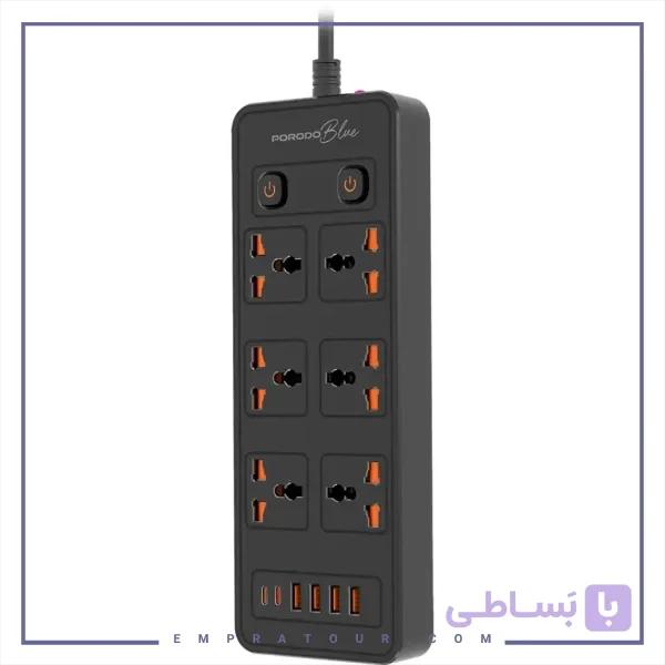 چندراهی برق و شارژر رومیزی پرودو PBFWCH033BK — تصویر 1