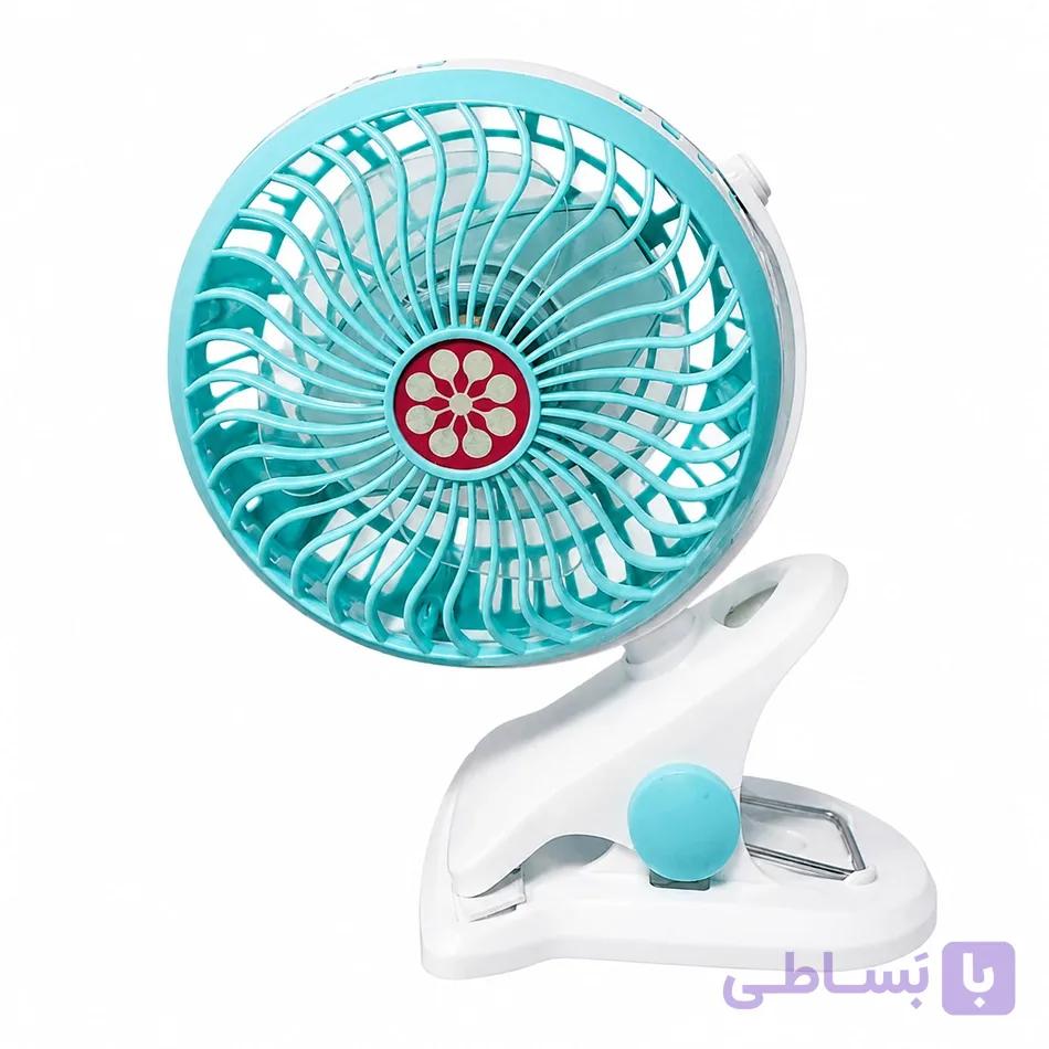 مینی پنکه شارژی گیره دار HEJ مدل HJ-5019 — تصویر 1