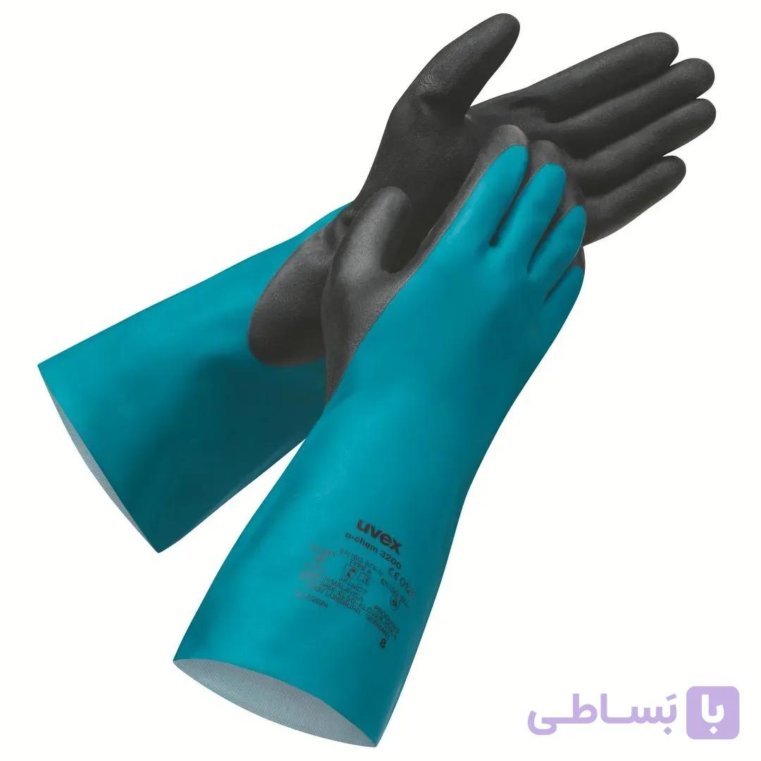 دستکش مواد شیمیایی یووکس uvex u-chem 3200 — تصویر 1