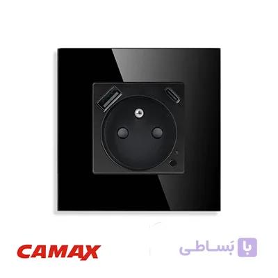 پریز برق آرت دار کامکث با شارژر تایپ سی 10 وات