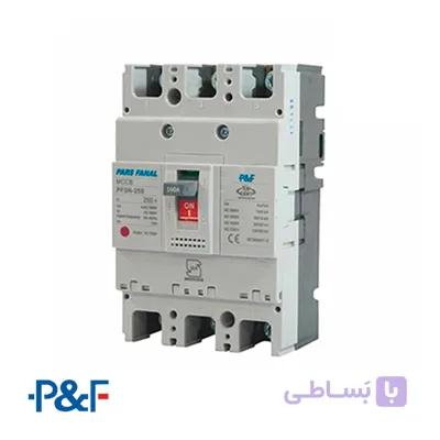کلید اتوماتیک کامپکت سه پل 250 آمپر PF3N غیر قابل تنظیم پارس فانال
