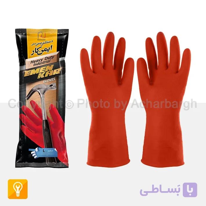 دستکش صنعتی گیلان مدل ایمن‌کار