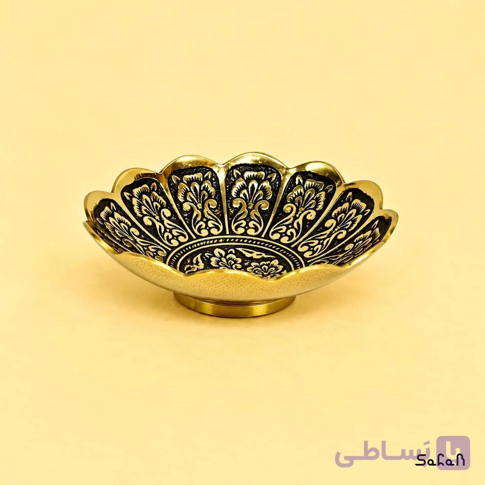 کاسه کوچک هفت سین برنجی میناکاری مدل چان بابو — تصویر 1