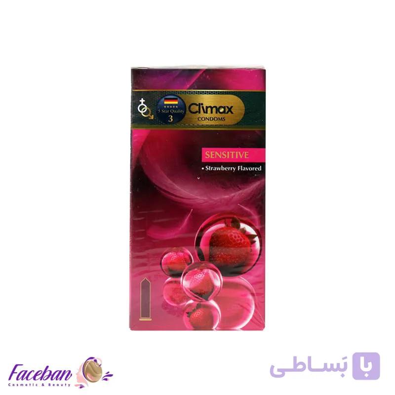 کاندوم کلایمکس مدل SENSITIVE بسته 12 عددی — تصویر 1
