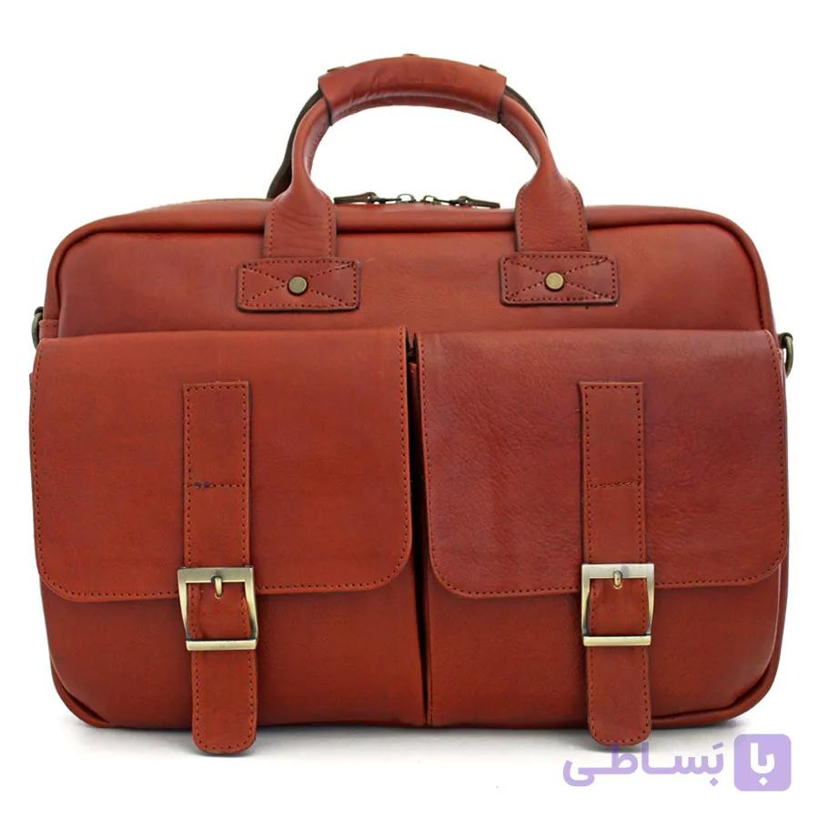 کیف دیپلمات دو دسته چرمی LB427 — تصویر 1