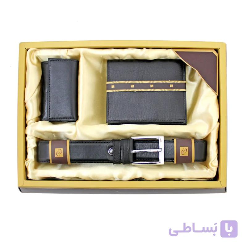 ست سه تکه کیف پول چرم مردانه ST101 — تصویر 1