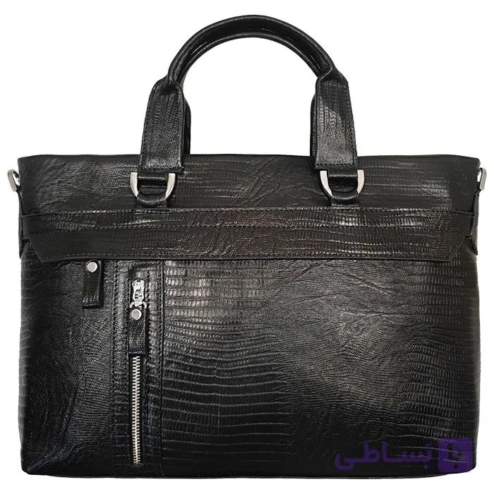 کیف اداری چرم طبیعی زنانه دو دسته LB430 — تصویر 1